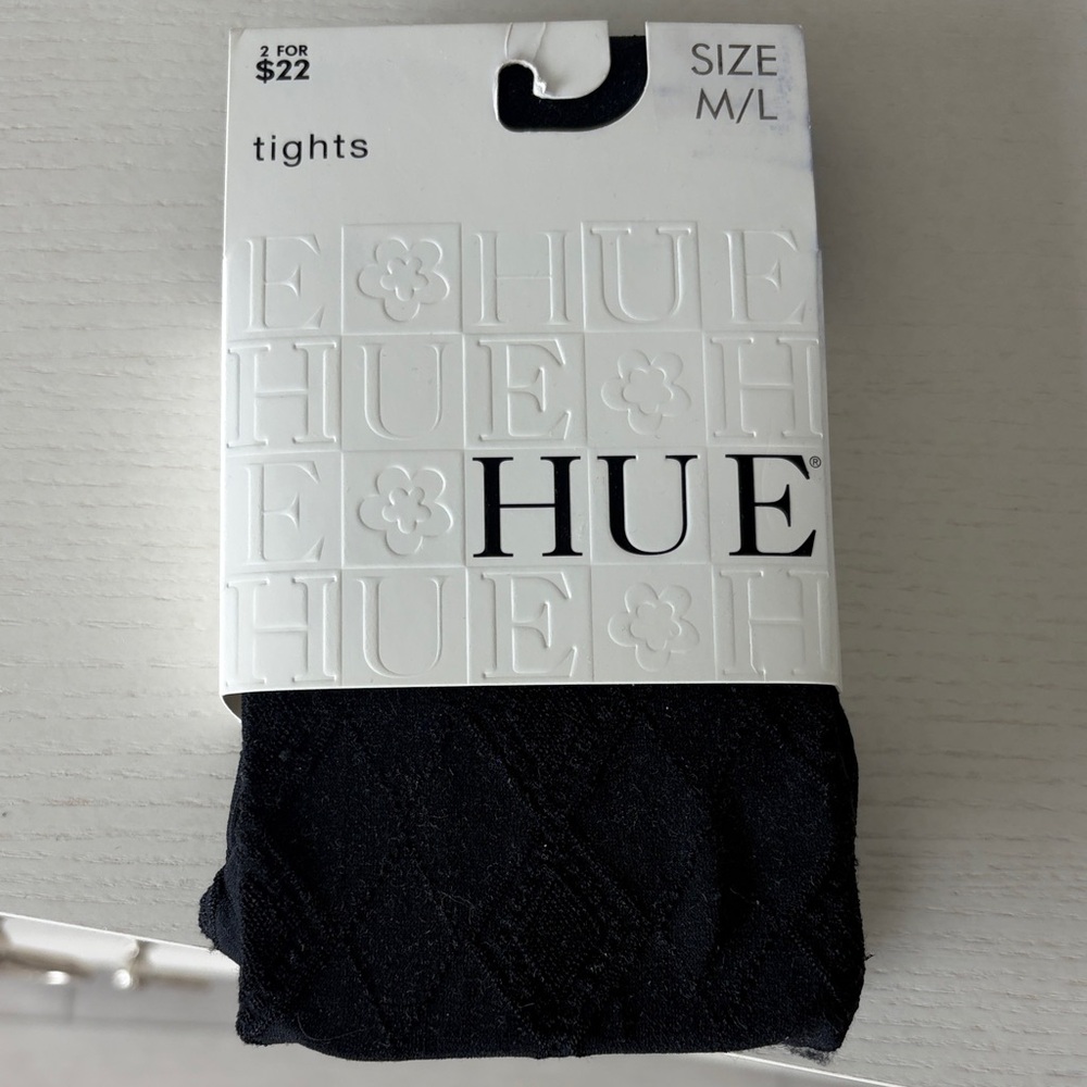 HUE Black Women's Tights Size M/L